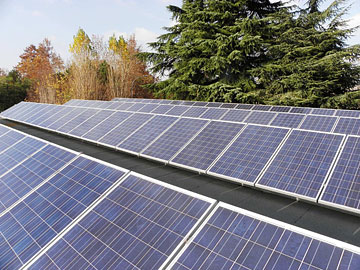 Foto 1 impianto fotovoltaico 20 Kw su tetto piano